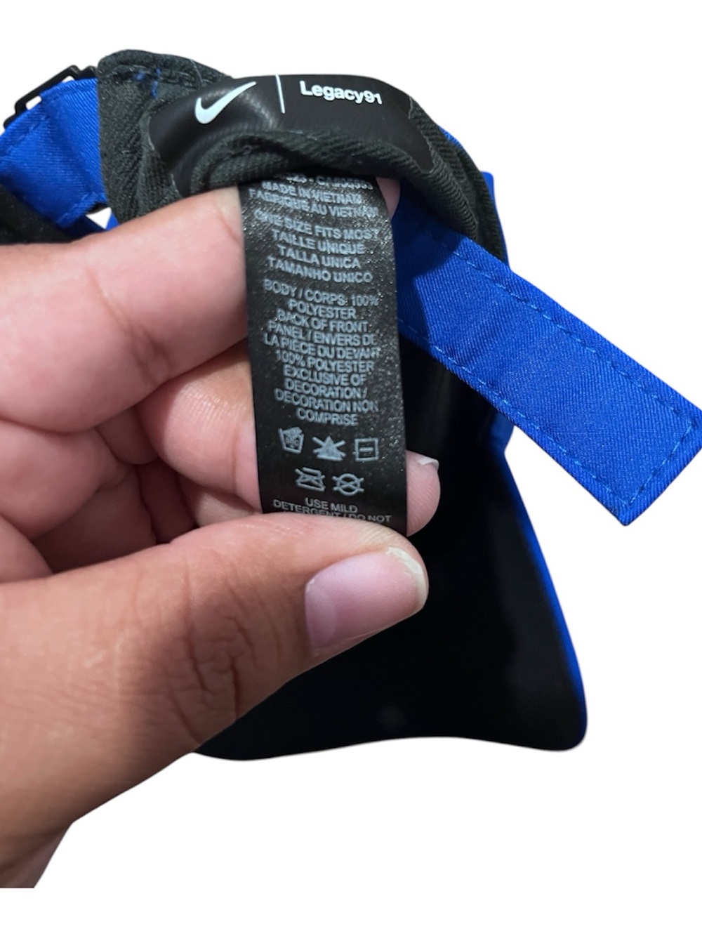 Nike Blue and Black Legacy91 Adjustable Strap Cap - Picture 2 of 3